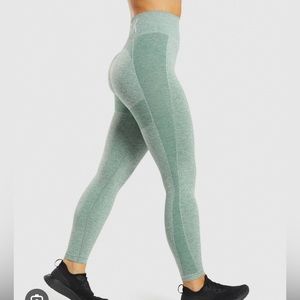 GYMSHARK flex high waisted leggings - dark green marl